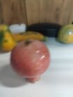 Single Vintage Italian Alabaster Pomegranate Alabaster Stone Fruit Pomegranate