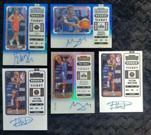 Panini Contenders Rookie Oncard Auto Lot feat. exclusive FOTL Blue Shimmers #/21