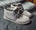 UGG Boots For Men Neumel Charcoal Grey Waterproof Leather/Wool Size 9 Worn Once