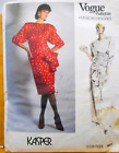 Vintage Vogue Pattern 1691 American Designer Kasper Sz 12 Evening Dress Uncut FF