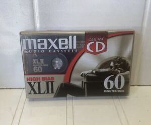 MAXELL XLII 60 Minutes High Bias Blank Recordable Audio Cassette Tape Sealed