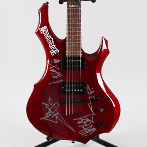 Papa Roach Band Signed Guitar - COA JSA