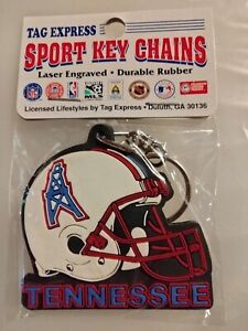 HOUSTON OILERS NFL KEYCHAIN KEYRING TENNESSEE TITANS TEXANS 1997 1998 DVD
