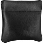 Leather Squeeze Coin Pouch Coin Purse Change Holder For Mens/Womens