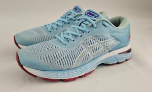 ASICS GEL Kayano 25 Running Shoes Womens Size 9 M Skylight Illusion Blue