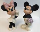 Lenox Disney Mickey and Minnie Salt and Pepper Shaker Figurine Set NEW NRFB