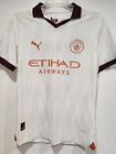Manchester City Kevin De Bruyne #17 Away Soccer Jersey 23/24 white size M