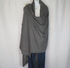 Cashmere | Oversize | Shawl | 1Ply| 4  Paddle | Handloomed |  Charcoal & Gray