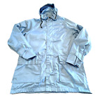 Vintage Orvis Jacket Men's Medium Blue Hooded Full Zip Made in USA