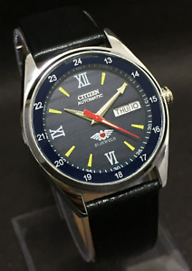 Vintage Citizen Day & Date  21-Jewels Automatic Men's Japan SS Wrist Watch 8200