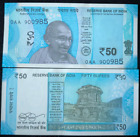 INDIA 50 Rupees New 2017 GANDHI UNC PAPER MONEY CURRENCY BANK NOTE