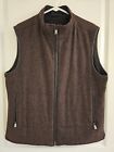 Corneliani ID Brown Reversible Wool Cashmere Waistcoat Vest Italy EU 52 US Large