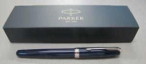 Parker  Sonnet  Rollerball Pen Ocean Blue Ct  New In Box Made In France