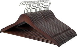 Wood Suit Clothes Hangers - Cherry, 20-Pack