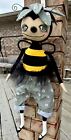 Primitive Bee Doll, Painted Fabric, Summer Farmhouse Honeybee - HANDMADE 22 In