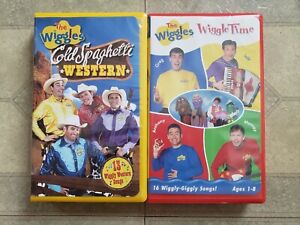 The Wiggles VHS Tapes Cold Spaghetti Western & Wiggle Time Songs