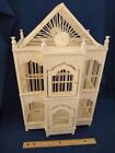 Large Decorative Wooden Bird Cage Shabby Chic Home Decor 21 inches high
