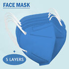 50/100Pc KN95 Face Mask 5 Layer Non-medical Disposable Blue Respirator USA Stock