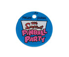 The Simpsons Pinball Party Promo Key Chain Plastic Round