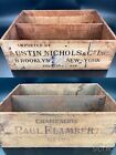 Vintage Paul Flambert Reims, France Champagne Wood Crate Imported Brooklyn, NY