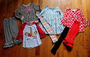 Toddler Girl Size 4T-5T Outfits Lot. Clothes. Ruffle butts. EUC!