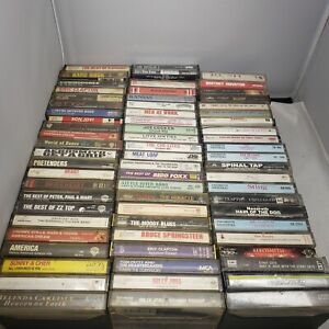 Lot Of 140 Vintage 80s Hair Metal Rock  County Cassettes