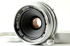[N MINT w/ Filter]  Canon 28mm f2.8 MF Lens for Leica Screw Mount L39 LTM JAPAN