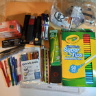 150+ pc School Supplies Bundle Lot: Goggles, Markers, Pens, Scale, Staplers
