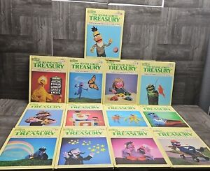 Vintage 1983 The Sesame Street Treasury Books - 13 Volumes - Missing Vol 4 & 8