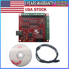 CNC USB MACH3 100Khz Breakout Board 4Axis Interface Driver Motion Controller #US