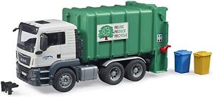 Bruder 03763 Man TGS Rear Loading Garbage Truck - Green