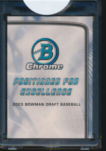 2023 BOWMAN CHROME AUTO BOOK SUPERFRACTOR#/1 SEALED POSITIONED FOR EXCELLENCE RC