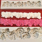 Rose Flower Border Silicone Fondant Cake Decor Sugarcraft Chocolate Baking Mould