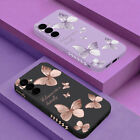 Phone Case For Samsung S24 S23 Ultra S22 S21 FE A14 A13 A52 Butterfly Soft Cover