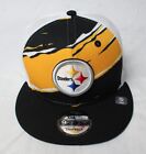 Pittsburgh Steelers Men's New Era Tear Trucker 9FIFTY Snapback Hat EJ1 Yellow OS