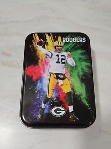 Aaron Rodgers Football Retail Collectors Empty Tin. Jets