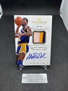 2012-13 Panini Immaculate Collection Patch Auto MAGIC JOHNSON #48/50