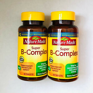 Nature Made Super B Complex with Vitamin C and Folic Acid, 60 Tablets Immune