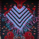 vintage magical hand knit poncho with fringes