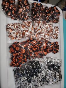 NWT Wholesale Lot 50 Satin Sport Ball Themed Hair Scrunchies- Perfect Resale