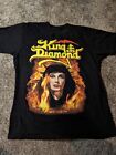King Diamond Fatal Portrait Shirt. Size LARGE. Front And Back Print.