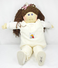 The Little People Cabbage Patch Kids Soft Sculpture Brown Hair and Purple Eyes