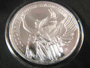 2021 silver 1 oz  Winged Victory Queen's Virtues St. Helena $1 Dollar Coin BU