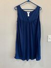 Vanity Fair nightgown size XL blue vintage sleeveless lingerie style 30-107
