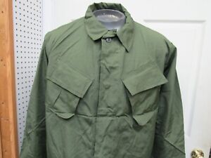 Vietnam Era US Jungle Jacket Shirt Tropical Coat 1970 OG 107 Large Long NOS
