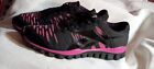 Reebok RealFlex Get Your Pink On Black & Pink Sneakers Size 40.5 9.5 US Shoes
