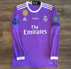 Ronaldo Jersey #7 Real Madrid 2016/17 UEFA Long Sleeve Jersey Size S