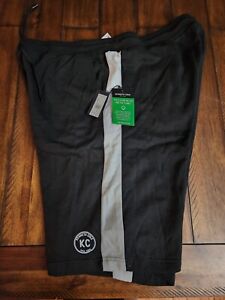 NWT Kenneth Cole Mens Cotton Jogger Shorts 3X Black/white