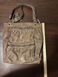 FOSSIL Long Live Vintage 1954 Purse Brown Leather Shoulder Bag
