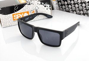 Polarized Spy+Optic Cyrus Sunglasses Matte Black Dark Smoke Polarized Lens NEW